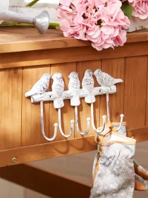 BIRDS CAST IRON WALL HOOK