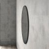 Round 42-inch Wall Mirror in Black - Living Room Bedroom Accent Bathroom Mirror