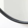 Round 21-inch Wall Mirror in Black - Living Room Bedroom Accent Bathroom Mirror