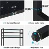 Heavy Duty Black Metal Kitchen Baker's Rack Microwave Stand Shelving Unit