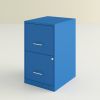 Blue Metal 2-Drawer Vertical Key Locking Heavy Duty Filing Cabinet