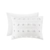 King/Cal King 3-Piece Ivory Pompom Microfiber Comforter Set