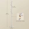 Modern Farmhouse Solid Wood Coat Rack Entryway Hall Tree Hat Stand in Light Grey