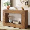 Modern Farmhouse 47-inch Long Entryway or Sofa Table in Brown Wood Finish